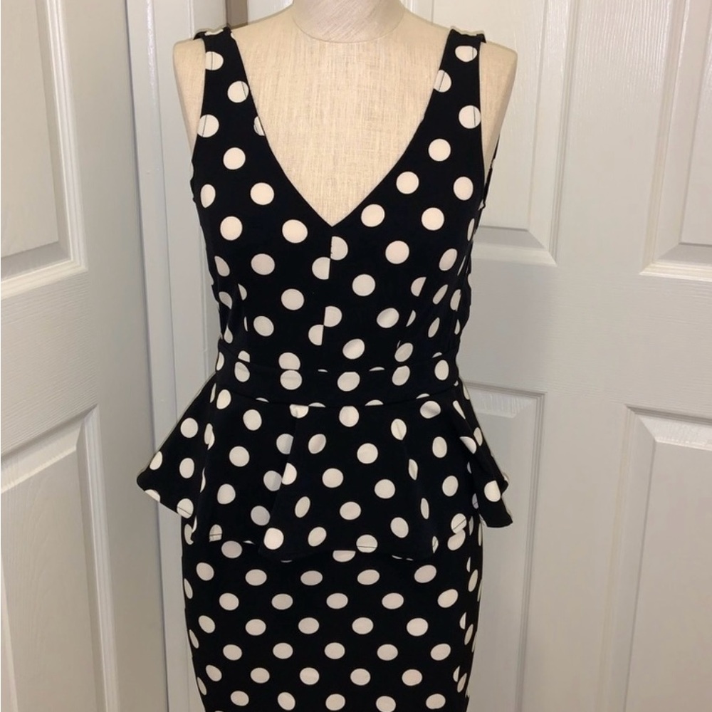 H&M Black and White Polka Dot Dress